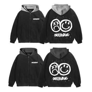 ÁO KHOÁC FF OVERSIZE ZIP HOODIE OVERTHINKING