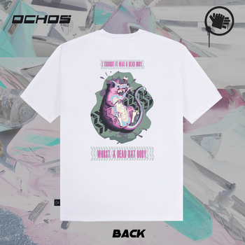 TEE A DEAD RAT BODY (white)