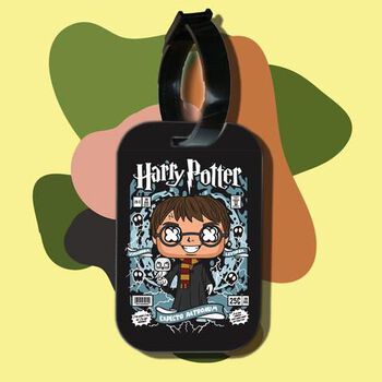 Thẻ hành lý cho túi xách balo du lịch in hình pop culture cartoon series - harry potter (nhiều màu)