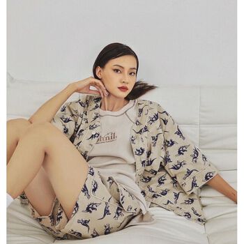 Set Baseball Hoạ Tiết Khủng Long - UNISEX - OHNIL