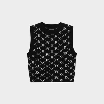 Áo croptop len dệt Monogram Regods( CROPTOP KNIT MONOGRAM )