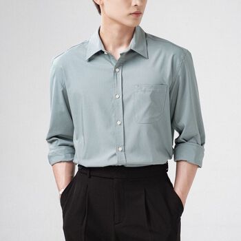 Áo sơ mi nam form refined fit SSSTUTTER chất bamboo sơ vin linh hoạt FIT SHIRT Áo sơ mi nam form refined fit SSSTUTTER chất bamboo sơ vin linh hoạt FIT SHIRT