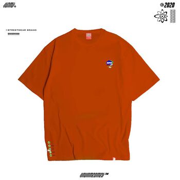 Áo thun Ủn Ủn Meo Meo® LOGO U2M2 - red-orange