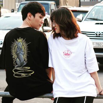 Áo Thun Ủn Ủn Meo Meo® Mouse King - white/black