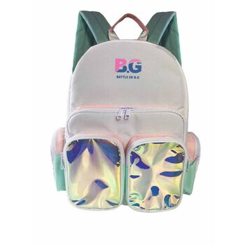 Balo đi học BATTLE ER B.G mẫu x003 Hologram pink Unisex Streetwear Backpack