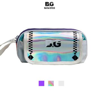 Bóp đi học BATTLE ER B.G mẫu x001 Hologram mediumpurple Unisex Streetstyle