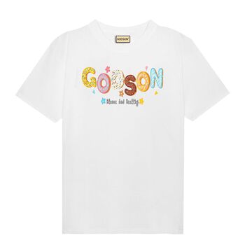?VẢI TỐT? Áo Thun Godson Local Brand Donut Tee basic dễ thương unisex oversize vải cotton co giãn thấm hút tốt trắng đen
