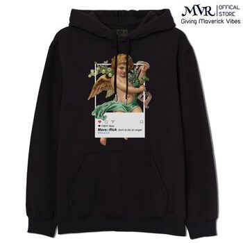 Áo Hoodie thiên thần form oversize áo nỉ da cá dài tay có mũ nam nữ Phong Cách Angel Instagram KK3932