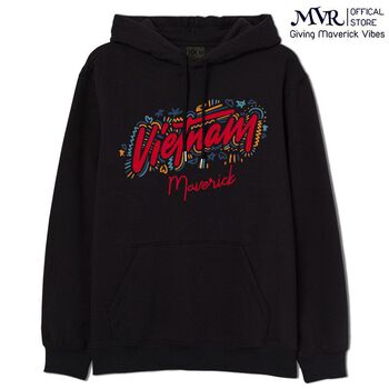 Áo Khoác Hoodie nam nữ tròng đầu unisex in chữ vẽ tay typo tự hào người Việt Nam vải cotton da cá KK3931