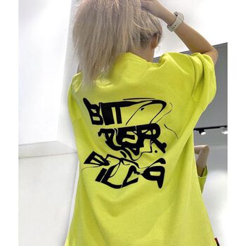 Áo thun s m o k e unisex màu neon - Bitter Pills