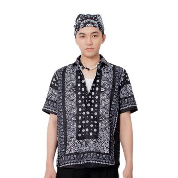 Áo sơ mi tay ngắn HUGU - BANDANA 02 - unisex