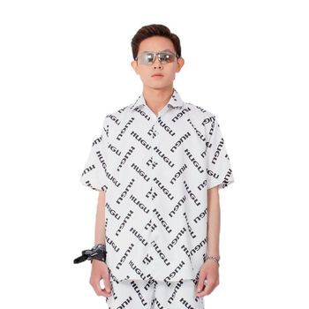 Áo sơ mi tay ngắn - WHITE HUGU - unisex