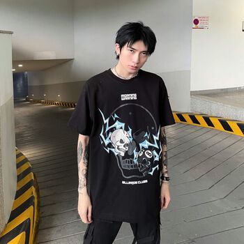 Áo thun Morning Warning Billard Club - CLB Bida - Áo Thun Unisex Form Rộng Tay Lỡ Oversize Cotton 100% Local Brand