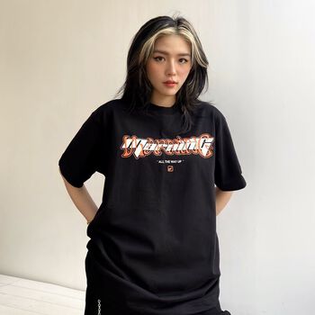 Áo thun Morning Warning Orange Wave - Sóng Cam - Áo Thun Unisex Form Rộng Tay Lỡ Oversize Cotton 100% Local Brand