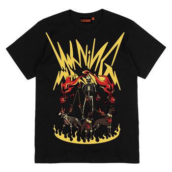 Áo thun Morning Warning Skeleton King - Hài Cốt Vương - Áo Thun Unisex Form Rộng Tay Lỡ Oversize Cotton 100% Local Brand