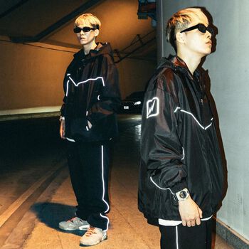 Quần dài phản quang Reflective Track - Quần Dài Unisex Form Rộng Oversize Local Brand