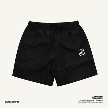 Quần short đi biển Morning Warning - Unisex Form Rộng Oversize Local Brand