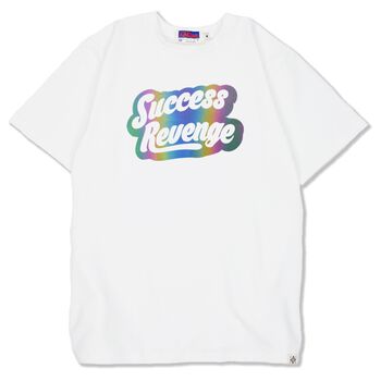 Áo phản quang 7 màu chữ Success Revenge - Trắng