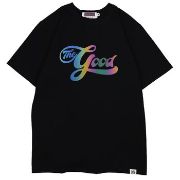 Áo thun phản quang 7 màu in chữ The Good - Đen