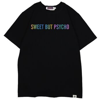 Áo phản quang 7 màu chữ Sweet but psycho - LIKA30032012 - Đen