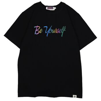 Áo thun phản quang 7 màu in chữ Be Yourself - LIKA30032013 - Đen