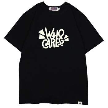 Áo phát sáng in chữ Who Care - LIKA30032033- Đen