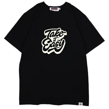 Áo thun phát sáng in chữ Take It Easy - LIKA30032016 - Đen
