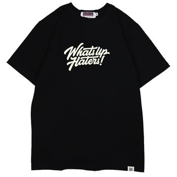 Áo thun phát sáng in chữ Whats Up Haters! - LIKA30032024 - Đen