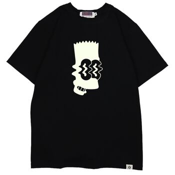 Áo thun phát sáng in hình Bart Simpson - LIKA11042007 - Đen