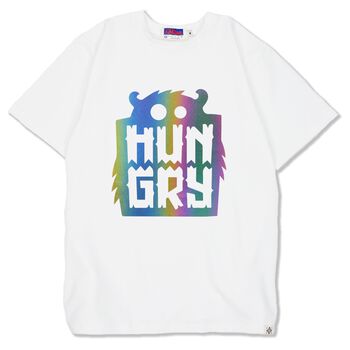 Áo thun phản quang 7 màu in chữ Hungry - LIKA30032034  - Trắng