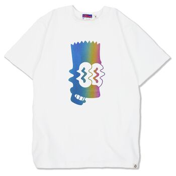 Áo thun phản quang 7 màu in hình Bart Simpson - LIKA11042007 - Trắng