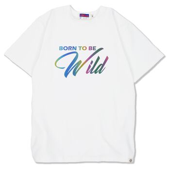 Áo thun phản quang 7 màu in chữ Born To Be Wild - LIKA30032032 -  Trắng
