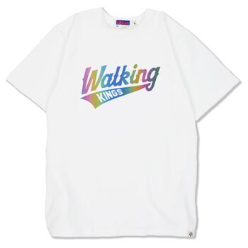 Áo thun phản quang 7 màu in chữ Walking Kings - Trắng