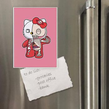 Nam châm hít dán tủ lạnh để trang trí in hình Halk Skeleton Hello Kitty Nam châm hít dán tủ lạnh để trang trí in hình Halk Skeleton Hello Kitty