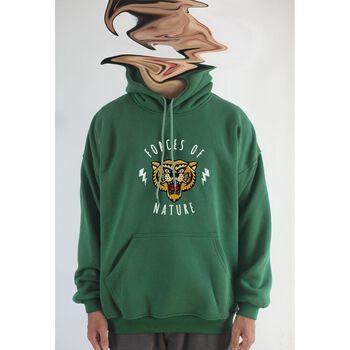 Áo hoodie unisex chodole chất liệu hoodie nỉ, đẹp form rộng cho cả nam và nữ in hình độc đáo Ink Art - Forces of nature