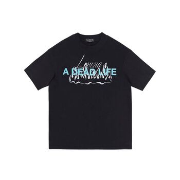 Áo thun GOLDIE LADL 100% cotton 2 chiều màu đen