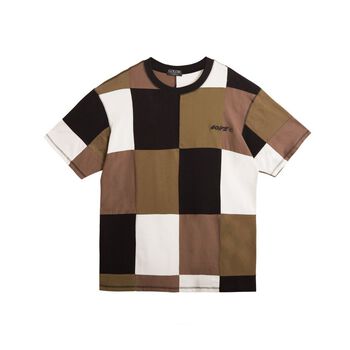 Áo thun GOLDIE PATCHWORK ghép mảnh 100% cotton 2 chiều