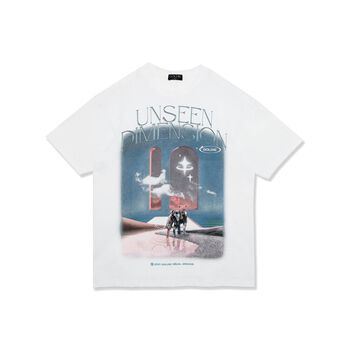 Áo thun GOLDIE UNSEEN DIMENSION 100% cotton 2 chiều màu trắng