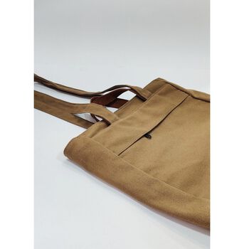 BALO X TÚI XÁCH 3in1 vải canvas phù hợp đi học đi chơi (NINSHINO TUK 1 - BROWN)