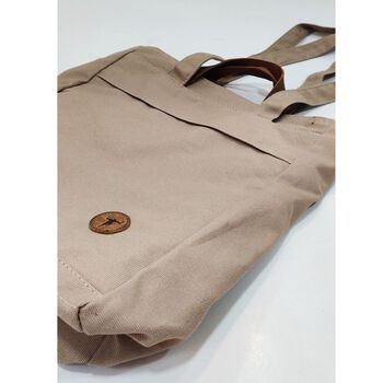 BALO X TÚI XÁCH 3in1 vải canvas phù hợp đi học đi chơi (NINSHINO TUK 1 - LIGHT BROWN)