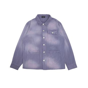 Áo khoác kaki GOLDIE PURPLE TIE DYE CHORE nhuộm tím