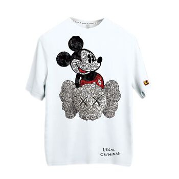 Áo thun Kaws Mickey form regular và oversize by Legal Criminal