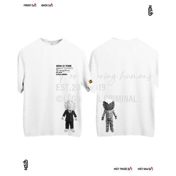Áo thun Kaws Monotone V9 form regular và oversize by Legal Criminal