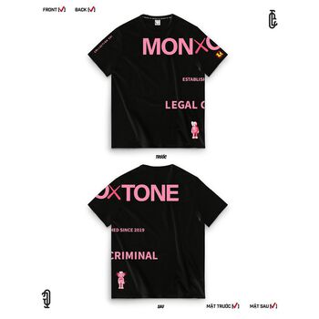 Áo thun Kaws Monotone V7 Legal Criminal hai mặt