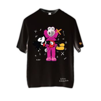 Áo thun Kaws Muppet cứu nạn Mickey from regular và oversize by Legal Criminal