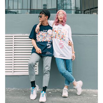 Áo thun Love Wall một mặt Legal Criminal (form Oversize)