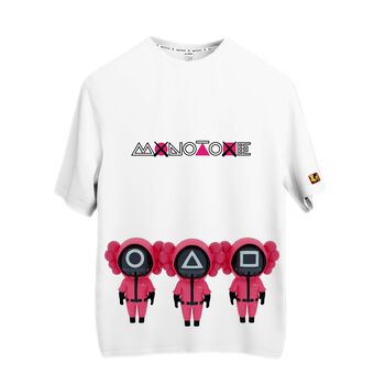 Áo thun Monotone Squid Game form oversize và regular fit
