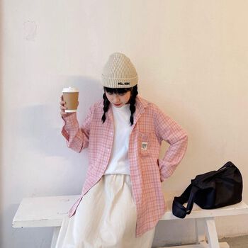 Áo Sơ Mi Armous Teddy Icon Pink Tay Dài