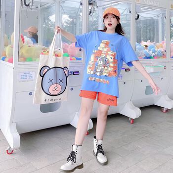 Túi Tote Nam Nữ Armous Teddy màu Be kích thước 37cm x 42cm