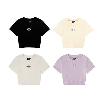 Áo croptop nữ tay ngắn ôm body Dont Kill My Vibe màu trắng, kem, đen | Hebe Croptop